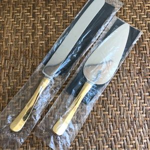 Gerity Georgian Gold & Silver-plate Pastry Server & Bread Cake Knife G🍀48